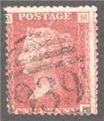 Great Britain Scott 33 Used Plate 122 - MB